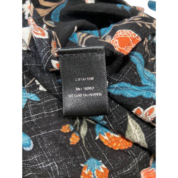 Torrid Floral Maxi Kimono Cardigan Black Size 3/4 Boho Fall Hippie Festival Cute - Picture 4 of 12